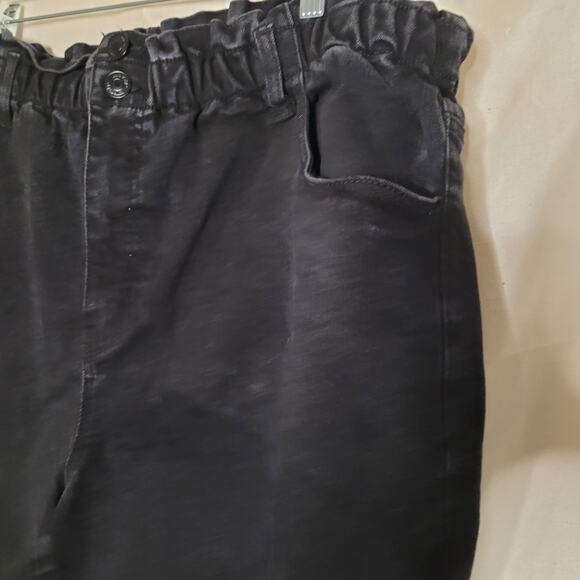 Terra & Sky Women's Plus Size 22W Black Paperbag Waist Jeans - Picture 5 of 15